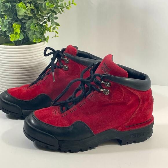 Rockport XCS Women’s Waterproof Boots Red and Black Size 5 - Picture 5 of 11